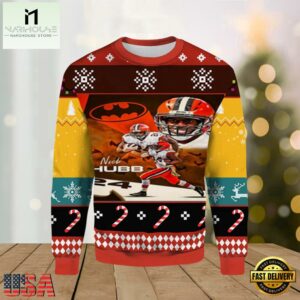 Nick Chubb Cleveland Browns Ugly Christmas Sweater