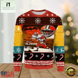 Nick Chubb Cleveland Browns Ugly Christmas Sweater