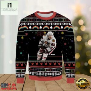 Patrick Kane Chicago Blackhawks Ugly Christmas Sweater