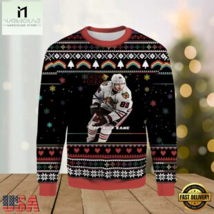 Patrick Kane Chicago Blackhawks Ugly Christmas Sweater