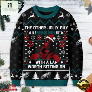 Philadelphia Eagles NFL Deadpool Ugly Christmas Sweater