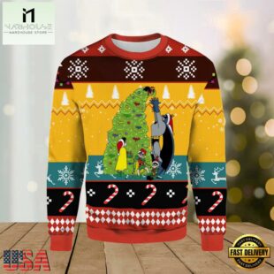 Pine Batman Ugly Christmas Sweater