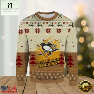 Pittsburgh Penguins Logo Ugly Christmas Sweater