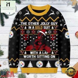Pittsburgh Steelers NFL Deadpool Ugly Christmas Sweater