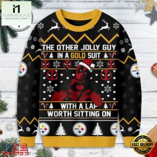 Pittsburgh Steelers NFL Deadpool Ugly Christmas Sweater