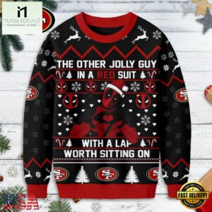 San Francisco 49ers NFL Deadpool Ugly Christmas Sweater