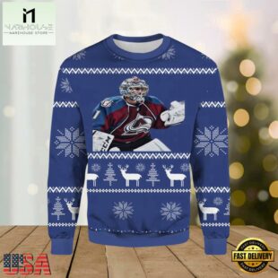 Semyon Varlamov Colorado Avalanche Ugly Christmas Sweater