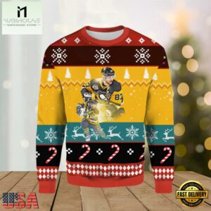 Sidney Crosby Pittsburgh Penguins Ugly Christmas Sweater