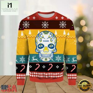 Skull Los Angeles Rams Ugly Christmas Sweater