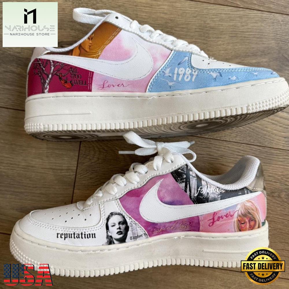 Taylor Swift 1989 Lover Air Force 1 Shoes For Fans Taylor Swift 1989 Lover Air Force 1 Shoes For Fans