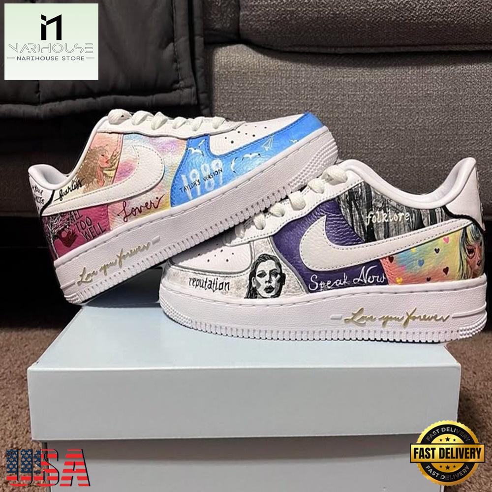 Taylor Swift Christmas Air Force 1 Shoes Gifts For Fan Taylor Swift Christmas Air Force 1 Shoes Gifts For Fan