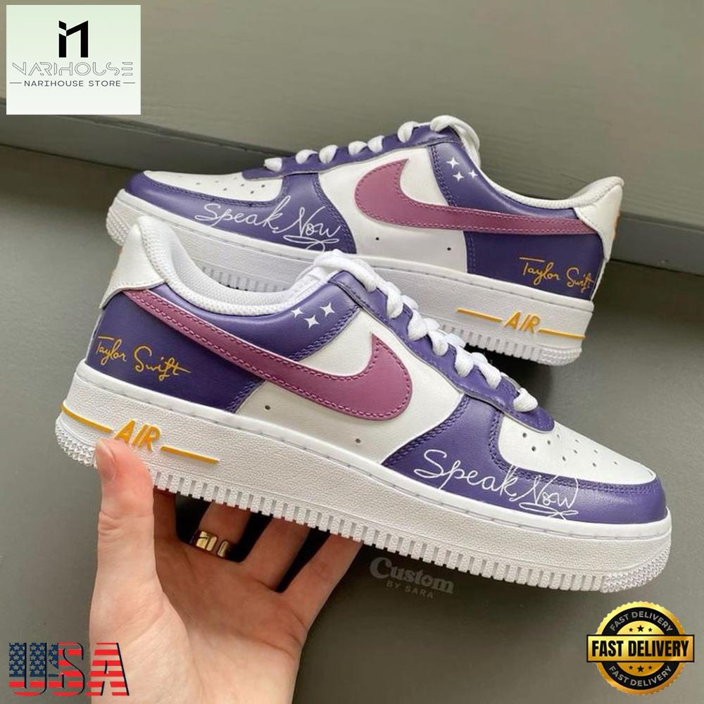 Taylor Swift Speak Now Air Force 1 Shoes For Fans Taylor Swift Speak Now Air Force 1 Shoes For Fans