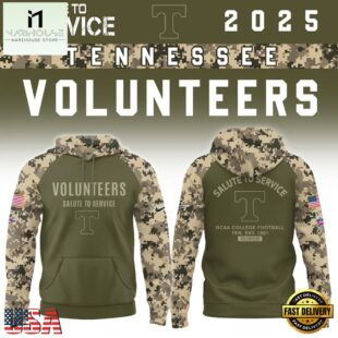 Tennessee Volunteers 2025 NCAA Salute To Service Limited New Hoodie