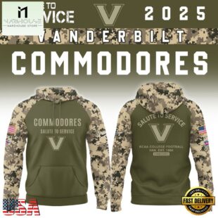 Vanderbilt Commodores 2025 NCAA Salute To Service Limited New Hoodie