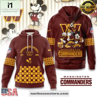 Washington Commanders Football Disney's Best Friends Hoodie