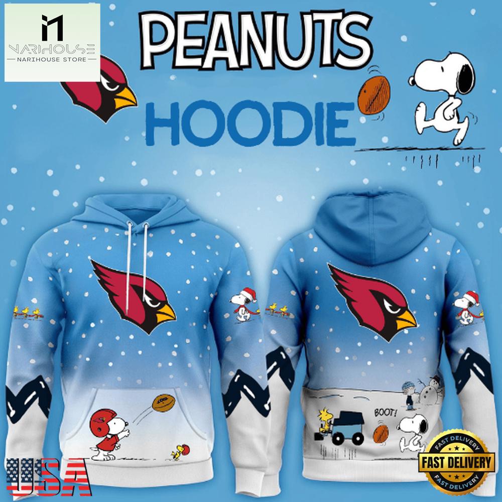 Arizona Cardinals NFL x Peanuts Christmas New Design Hoodie Shirt Arizona Cardinals NFL x Peanuts Christmas New Design Hoodie Shirt