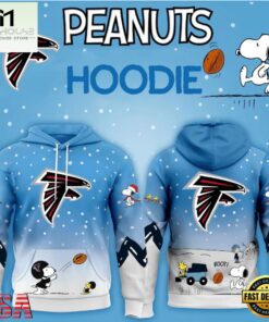 Atlanta Falcons NFL x Peanuts Christmas Unisex Hoodie