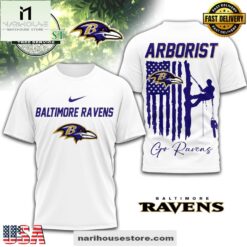 Baltimore Ravens NFL Arborist 3D Shirt For Fans