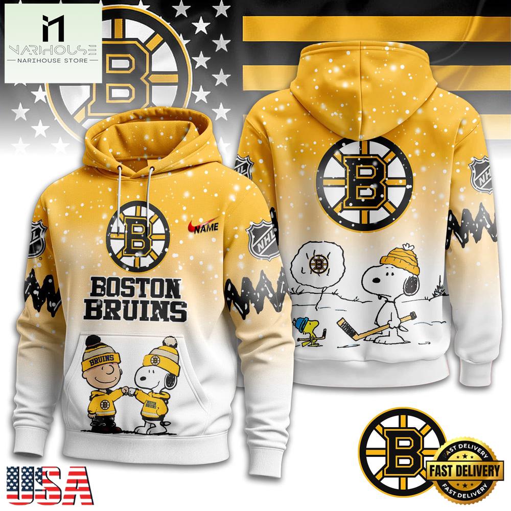 Boston Bruins x Snoopy Peanuts Christmas New Unisex Hoodie Shirt Boston Bruins x Snoopy Peanuts Christmas New Unisex Hoodie Shirt
