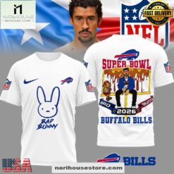 Buffalo Bills NFL Bad Bunny Super Bowl 3D Shirt