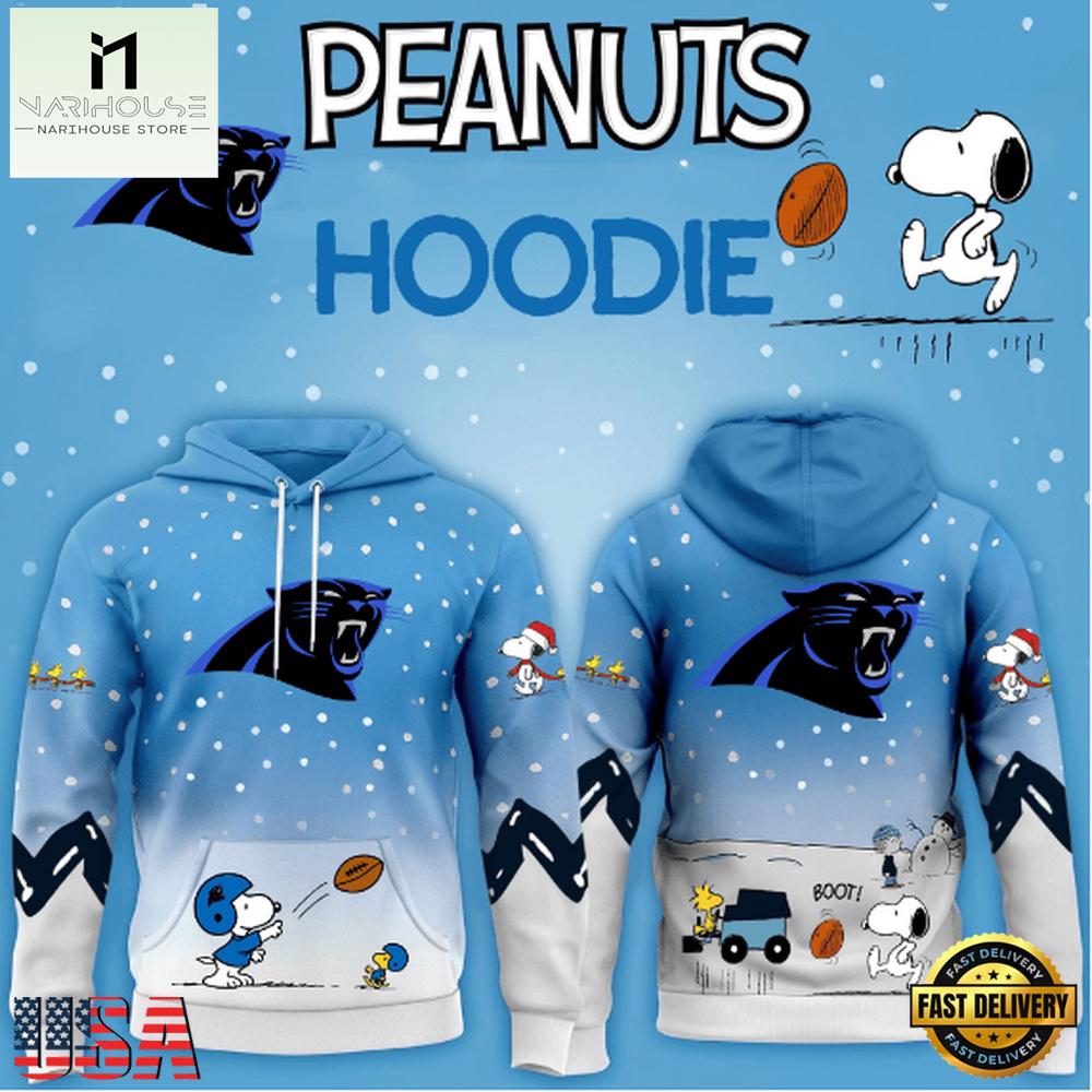 Carolina Panthers NFL x Peanuts Christmas New Design Hoodie Shirt Carolina Panthers NFL x Peanuts Christmas New Design Hoodie Shirt