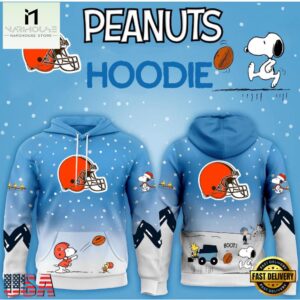 Cleveland Browns NFL x Peanuts Christmas Unisex Hoodie