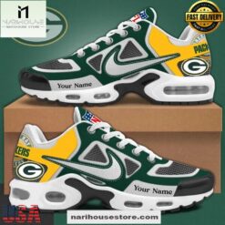Custom Name Green Bay Packers NFL Team Air Max Plus Shoes Gifts For Fan