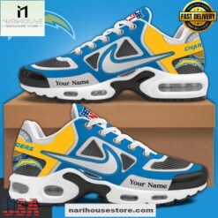 Custom Name Los Angeles Chargers NFL Team Air Max Plus Shoes Gifts For Fan