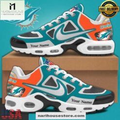 Custom Name Miami Dolphins NFL Team Air Max Plus Shoes Gifts For Fan