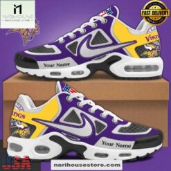 Custom Name Minnesota Vikings NFL Team Air Max Plus Shoes Gifts For Fan