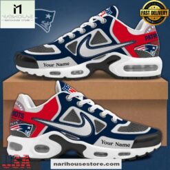 Custom Name New England Patriots NFL Team Air Max Plus Shoes Gifts For Fan