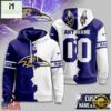 Custom Name Number Baltimore Ravens Victory Split 3D Shirt For Fans