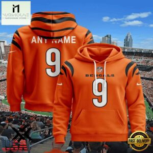 Custom Name Number Cincinnati Bengals Style Jersey 3D Shirt For Fans