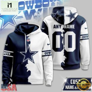 Custom Name Number Dallas Cowboys Victory Split 3D Shirt For Fans