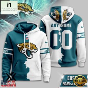 Custom Name Number Jacksonville Jaguars Victory Split 3D Shirt For Fans