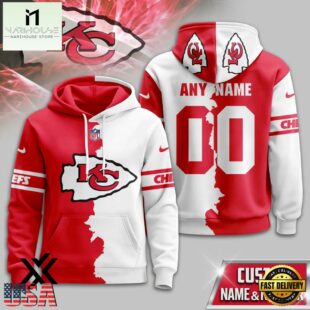 Custom Name Number Kansas City Chiefs Victory Split 3D Shirt For Fans