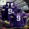 Custom Name Number Minnesota Vikings Style Jersey 3D Shirt For Fans