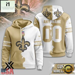 Custom Name Number New Orleans Saints Victory Split 3D Shirt For Fans