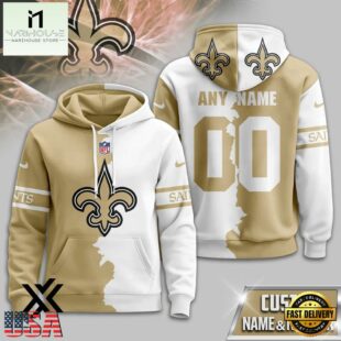 Custom Name Number New Orleans Saints Victory Split 3D Shirt For Fans