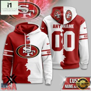 Custom Name Number San Francisco 49ers Victory Split 3D Shirt For Fans
