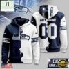Custom Name Number Seattle Seahawks Victory Split 3D Shirt For Fans