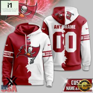 Custom Name Number Tampa Bay Buccaneers Victory Split 3D Shirt For Fans