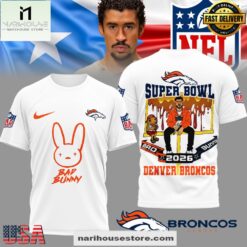 Denver Broncos NFL Bad Bunny Super Bowl 3D Shirt