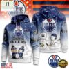 Edmonton Oilers NHL Snoopy Peanuts Christmas 3D Hoodie
