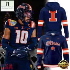 Illinois Fighting Illini Football Music City Bowl Uniform Limited Edition Hoodie
