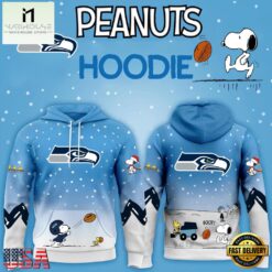 Limited Edition Seattle Seahawks x Peanuts Snoopy Custom Hoodie Shirt