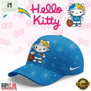Los Angeles Chargers 2025 Football Christmas Hello Kitty Limited Cap