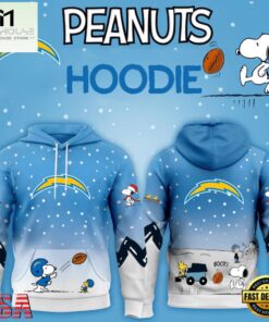 Los Angeles Chargers NFL x Peanuts Christmas Unisex Hoodie