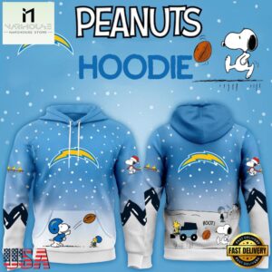 Los Angeles Chargers NFL x Peanuts Christmas Unisex Hoodie
