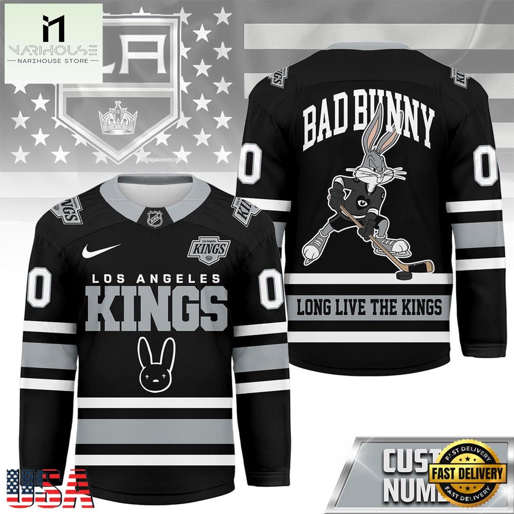 NHL Los Angeles Kings x Bad Bunny New Season 2026 Custom Hockey Jersey NHL Los Angeles Kings x Bad Bunny New Season 2026 Custom Hockey Jersey
